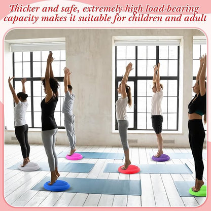 Libima 8 Pcs Wiggle Seat Inflated Wobble Cushion Sensory Seat Flexible Balance Board Balance Disc