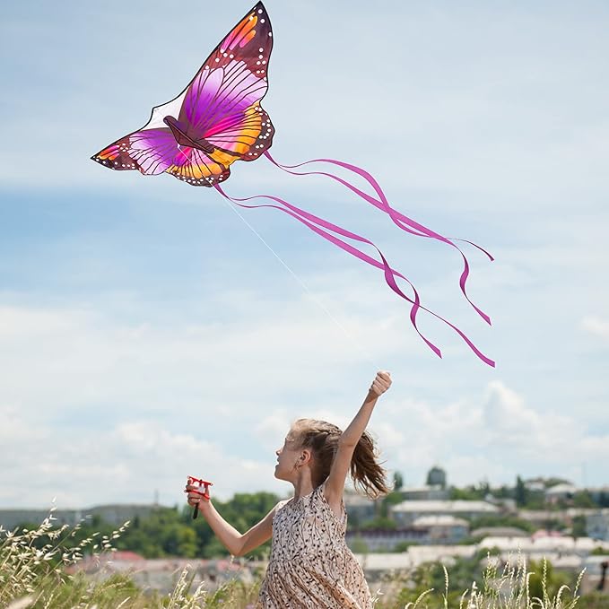 Large Kites for Adults Kites for Kids Ages 4-8， 8-12 Beach Park Outdoor Game Activities, Gifts for