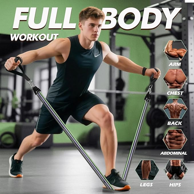 WHATAFIT Resistance Bands, Exercise Bands，Resistance Bands for Working Out, Work Out Bands with