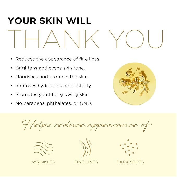 AZURE 24K Gold and Caviar Anti Aging Luxury Face Mask - Hydrating & Firming Facial Mask - Helps