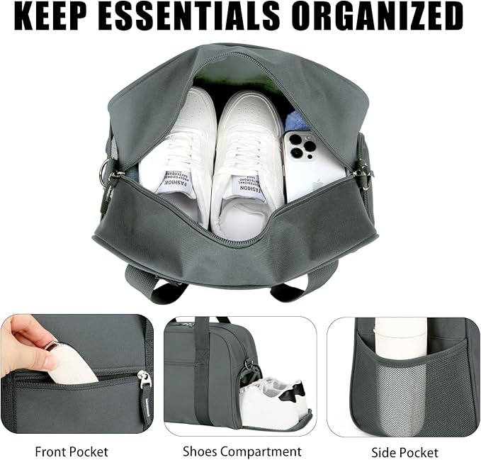SeaRock 14 inch Small Gym Bag for Women & Men - Mini Duffle Bag for Travel, Sports, Workout