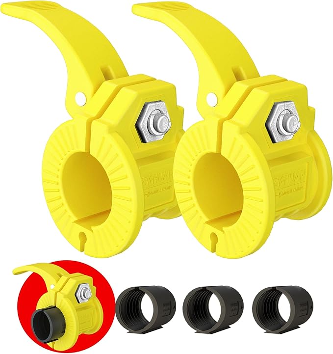 Barbell Clips 1 Inch Quick Release Weight Clamps 0.9-1.18inch Multi-Size Adjustable Olympic Clamps