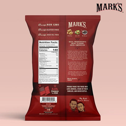 MARK’S Kettle Cooked Avocado Oil Potato Chips, BBQ – Seed Oil & GMO Free | Barbecue, 5 oz (Pack of
