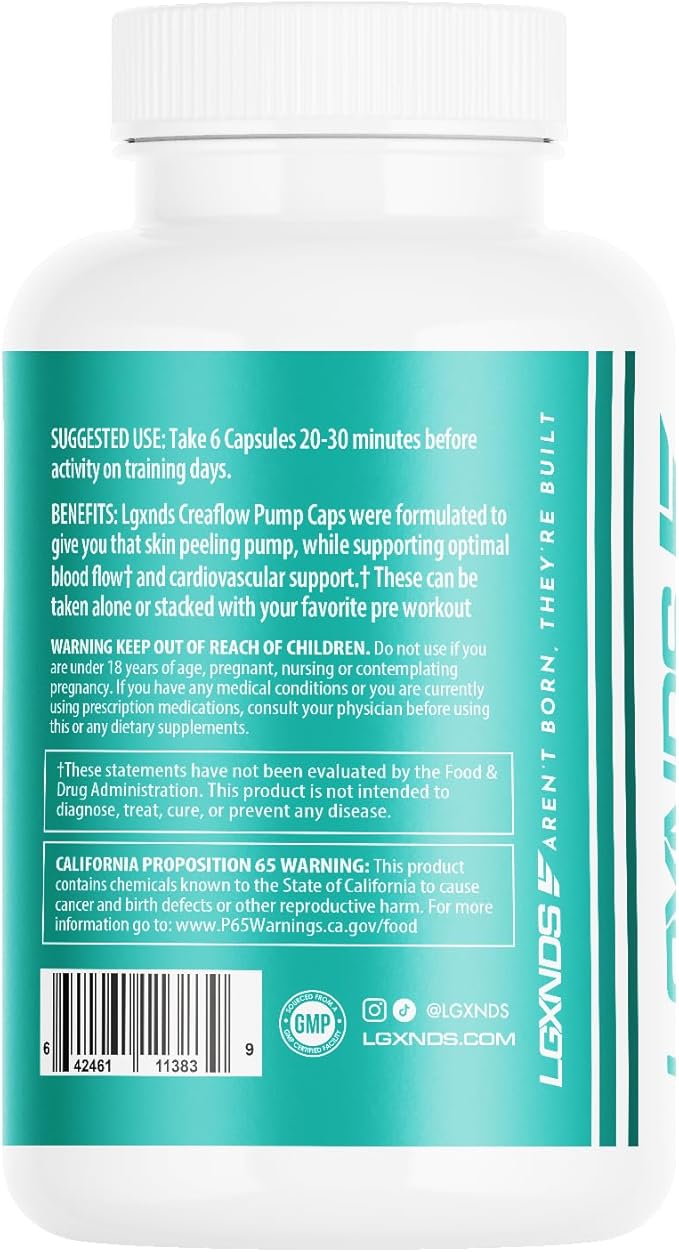Creaflow Stim-Free Creatine Pills | Support Muscle Gain, Performance, Strength and Workout Recovery
