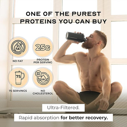 Muscle Feast Grass-Fed Whey Protein Isolate, All Natural Hormone Free Pasture Raised, Whey Isolate