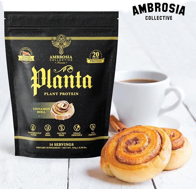 Ambrosia Planta - Premium Plant-Based Protein | Vegan & Keto Friendly | Gourmet Flavors with No