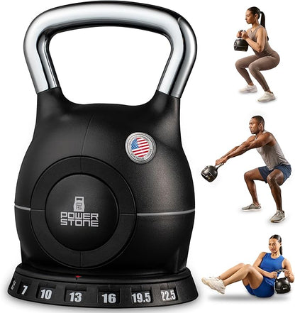 Lifepro Adjustable Kettlebell - 7in1 Kettlebells Weight with Quick-Select Dial & Safety Lock