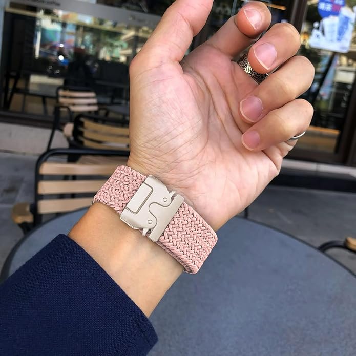 Braided Bands Compatible with Garmin Vivoactive 6/5/3/Venu 2 Plus/Forerunner 165/55/645/245 Music