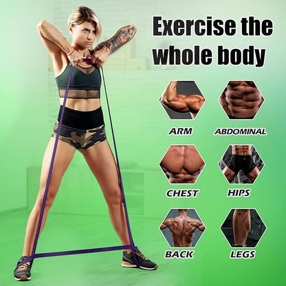 WHATAFIT Resistance Bands, Pull Up Assistance Bands, Exercise Bands, Workout Bands Set for Men and