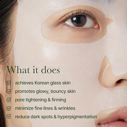 Hyssop Glow Sheet Mask, 5 Pack, Hydrating, Glowing, Boosting, Repairing for younger looking skin