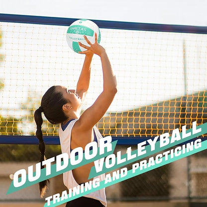Beach/Water/Sand Volleyballs, Outdoor/Indoor Official Size, Soft Touch Volleyball for Beginners