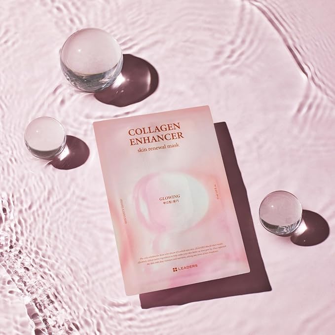 LEADERS Collagen Enhancer Skin Renewal Mask ??Boosts Elasticity, Firmness & Hydration for a Plump