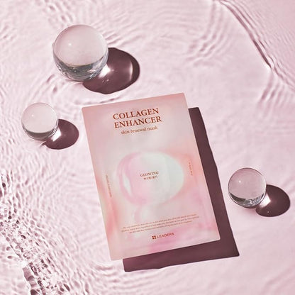 LEADERS Collagen Enhancer Skin Renewal Mask ??Boosts Elasticity, Firmness & Hydration for a Plump