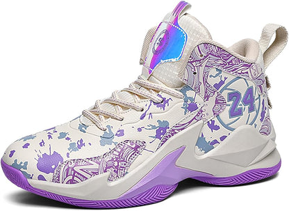 Boys Basketball Shoes Breathable Indoor Athletic Shoes Youth Outdoor Fashion Sneakers Comfortable