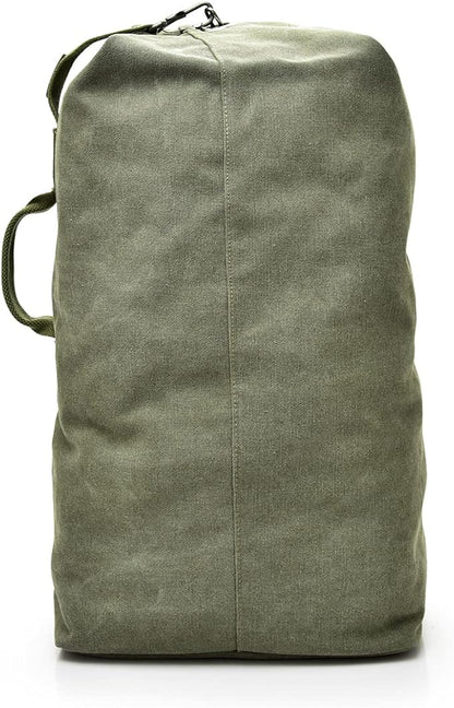 Large Capacity Travel Climbing Bag Tactical Military Duffel Bag Top Load Double Strap Canvas