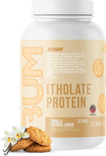 RAW Whey Isolate Protein Powder, Vanilla Oatmeal Cookie (CBUM Itholate Protein) - 100% Grass-Fed