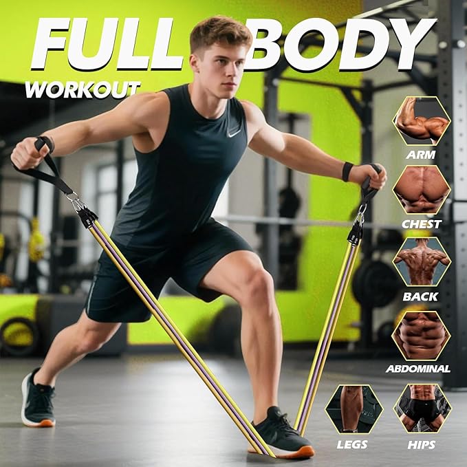WHATAFIT Resistance Bands, Exercise Bands，Resistance Bands for Working Out, Work Out Bands with