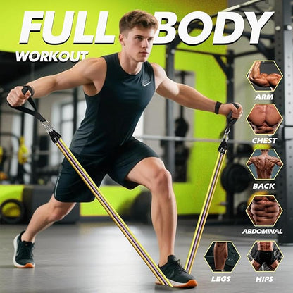 WHATAFIT Resistance Bands, Exercise Bands，Resistance Bands for Working Out, Work Out Bands with