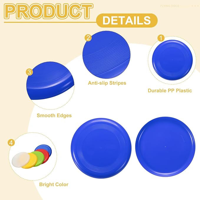 PATIKIL Flying Disc, Plastic Flying Disk Flyer for Outdoor Sports Training Playing Lawn Game