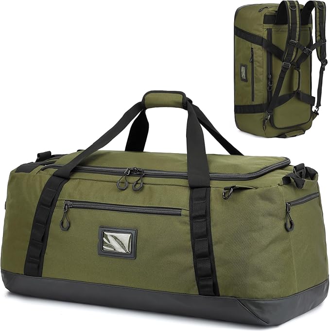 TUGUAN Extra Large Travel Duffle Bag Backpack for Men with Adjustable Dividers 120L Big Weekend