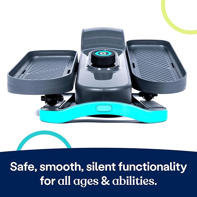 Cubii GO - Under Desk Elliptical Bike Pedal Exerciser, with LCD Fitness Tracker Screen, Adjustable