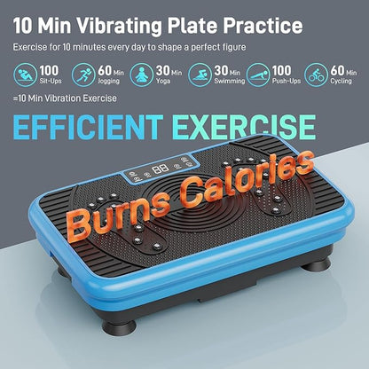 Vibration Exercise Plate ??Full Body Fitness Platform for Home Gym, Lymphatic Drainage & Fat