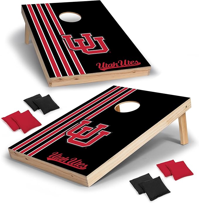 2' x 3' Solid Wood Cornhole Set with Direct Print HD Team Graphics – Great Gift for Any NCAA Fan!