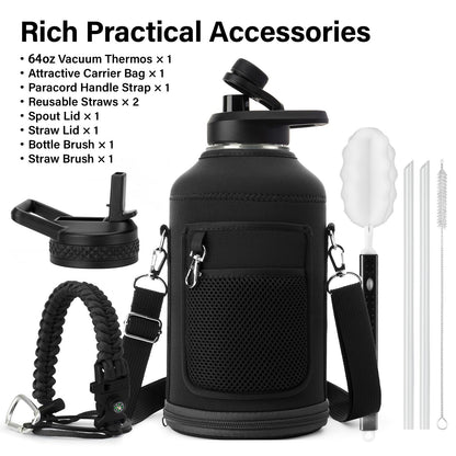 DYSANKY Insulated Water Bottle | Thickened Stainless Steel Vacuum Metal | Portable Sports Half