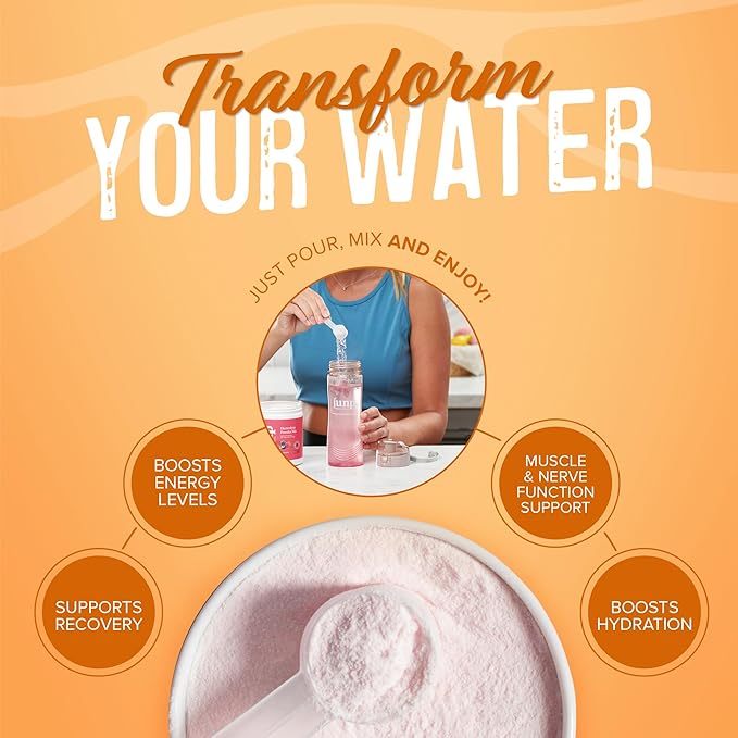 JUNP Electrolytes Powder No Sugar No Carbs, Sweet Tangy Citrus Orange Keto Electrolyte Drink Mix