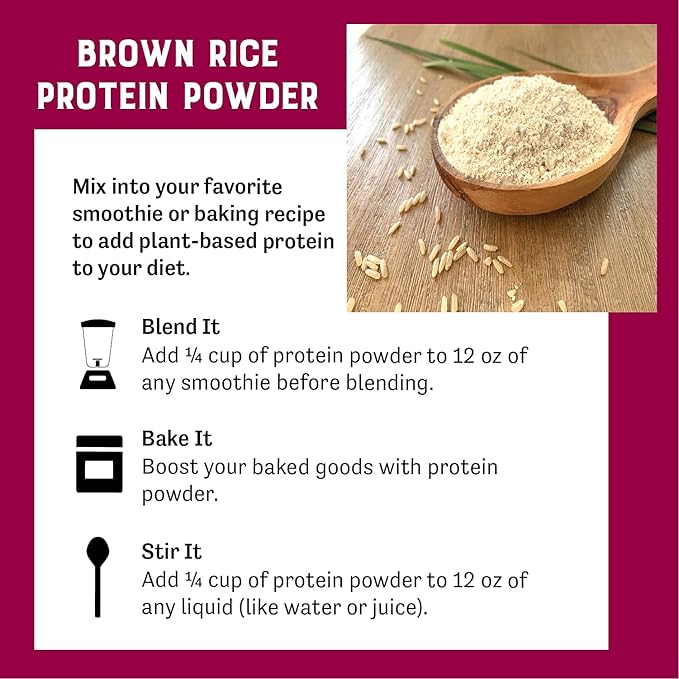 Judee's Brown Rice Protein Powder, (80% Protein) 3 lb - Non-GMO & Sprouted - Keto-Friendly, Dairy