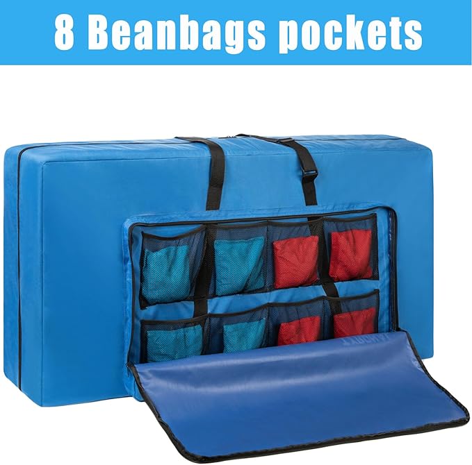Cornhole Carrying Case Fits 4' x 2' Regulation Size Board, Cornhole Carrying Bag with Protective