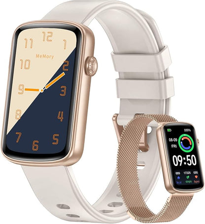 RUIMEN Fitness Tracker, Fitness Watches for Women Men with Heart Rate Monitor Blood Oxygen Sleep