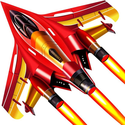 Fighter Jet Kites for Kids & Adults - Durable Airplane Kites for Boys Ages 8-12 & 4-8 with Kite