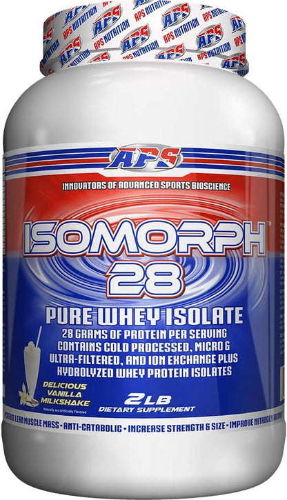 APS Nutrition IsoMorph 28 Protein Powder | Pure Whey Isolate | Cold Pressed, Ultra- Filtered, & Ion