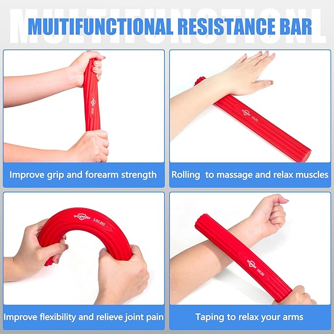 Flex Therapy Bar,Twist Bar for Physical Therapy & Resistance Bar for Golfers