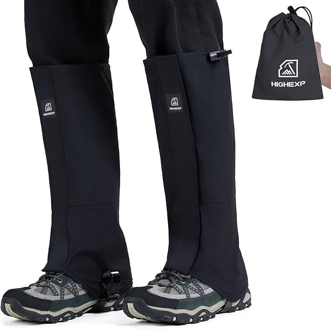 Leg Gaiters 100% Waterproof Adjustable Shoe Snow Boot Guard Gators for Hiking Shoe Cover Hunting