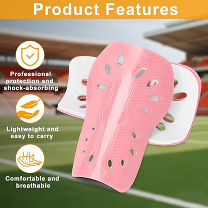 2 Pairs Shin Guards Soccer for Kids,Shin Pads Extra Lightweight Breathable Slide in Shin Guard for