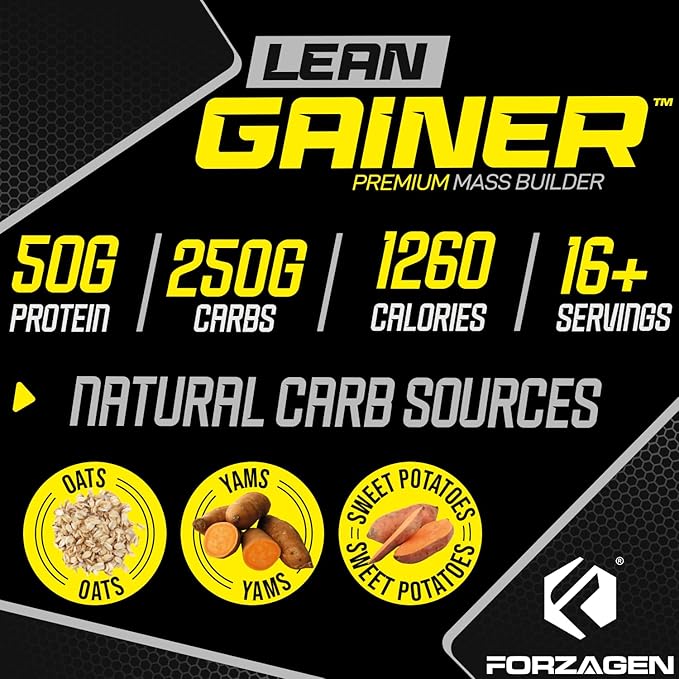 Forzagen Lean Gainer Premium Mass Builder | Mass Gainer Protein Powder for Men & Women | High