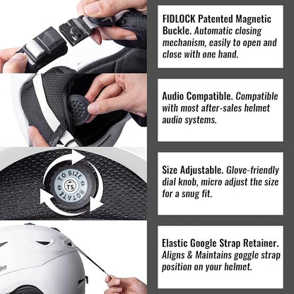 Ski and Snowboard Helmet - Active Ventilation, Audio Compatible Snow Sports Luxury Helmet With ASTM