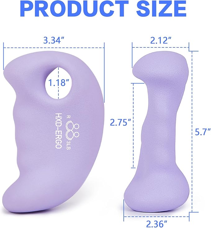 Ergonomic Dumbbells Weights Set-Hand Weights for Women at Home, Ear Dumbbells Weights for Pilates