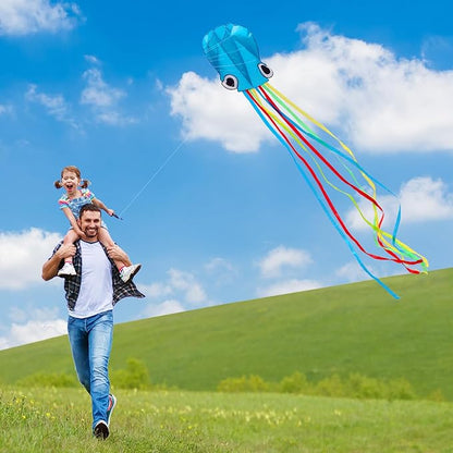 Xida Octopus Kite for Kids Ages 4-8, Professional Kites for Beginners and Adults, Easy to Fly Beach