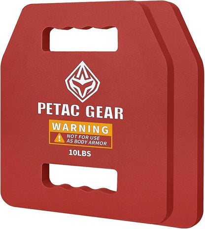 PETAC GEAR Tactical Weights Plates For Weighted Vest For Men Workout,5/10/15/20 LBS Weight Strength