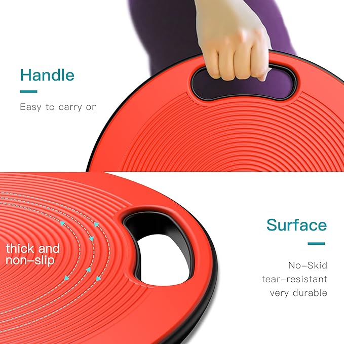EVERYMILE Wobble Balance Board, Exercise Balance Stability Trainer Portable Balance Board with