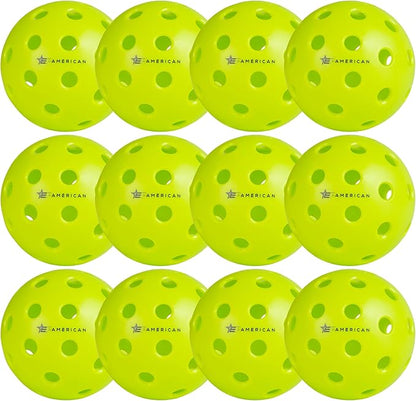 EP American Outdoor Pickleballs USAPA Approved | Made in USA with Durable Design |
