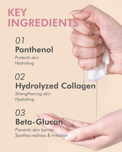 DERMAL Wine Collagen Essence Facial Mask Sheet 23g Pack of 10 - Moisturizing & Firming for Tired