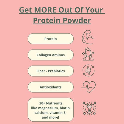 Clean Vegan Protein Powder Vanilla - Plant Based Protein, Dairy Free, for Gut Health, No Sodium