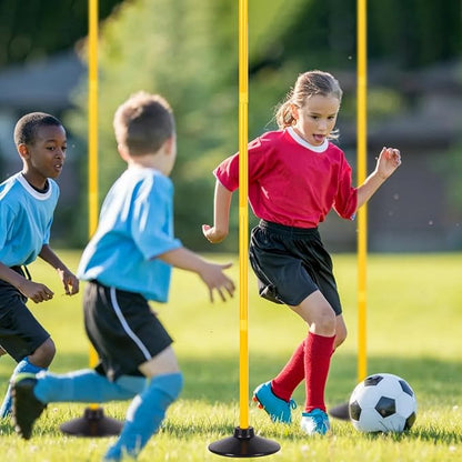 Agility Training Poles for Soccer/Dog/Horse,Adjustable Football Basketball Speed and Agility