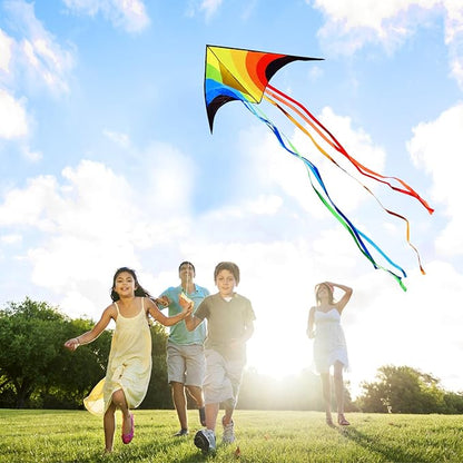 Xida Kites for Kids Ages 4-8, Large Kite for Adults, Easy to Fly Beach Kites with Handle and