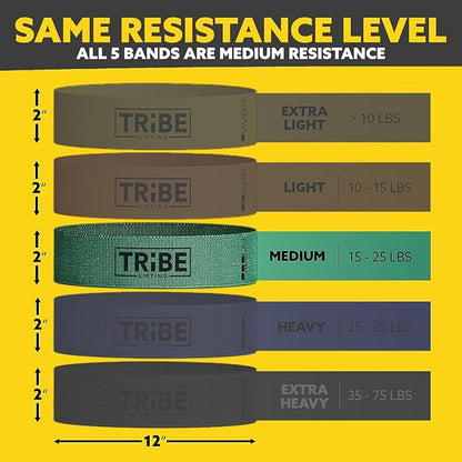 Fabric Resistance Bands for Working Out - Booty Bands for Women and Men - Exercise Bands Resistance