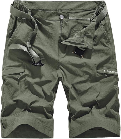 Quick Dry Hiking Shorts Men's Cargo Casual Outdoor 4-Way Stretchy Lightweight Summer Short with